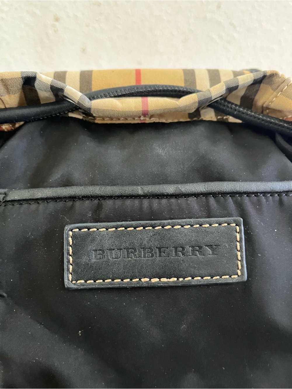 Burberry check small backpack - Picture 2 of 14
